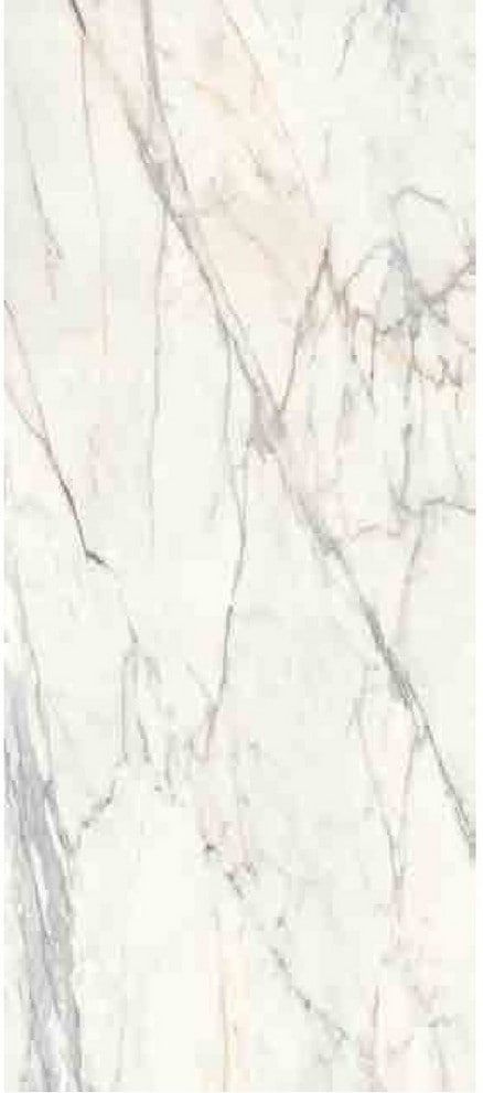 Italian Polished Porcelain | Grand Collection | 120 x 278 cm | White Marble